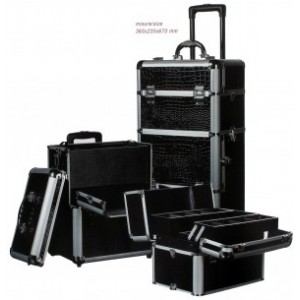 TROLLEY BEAUTY CASE NERO